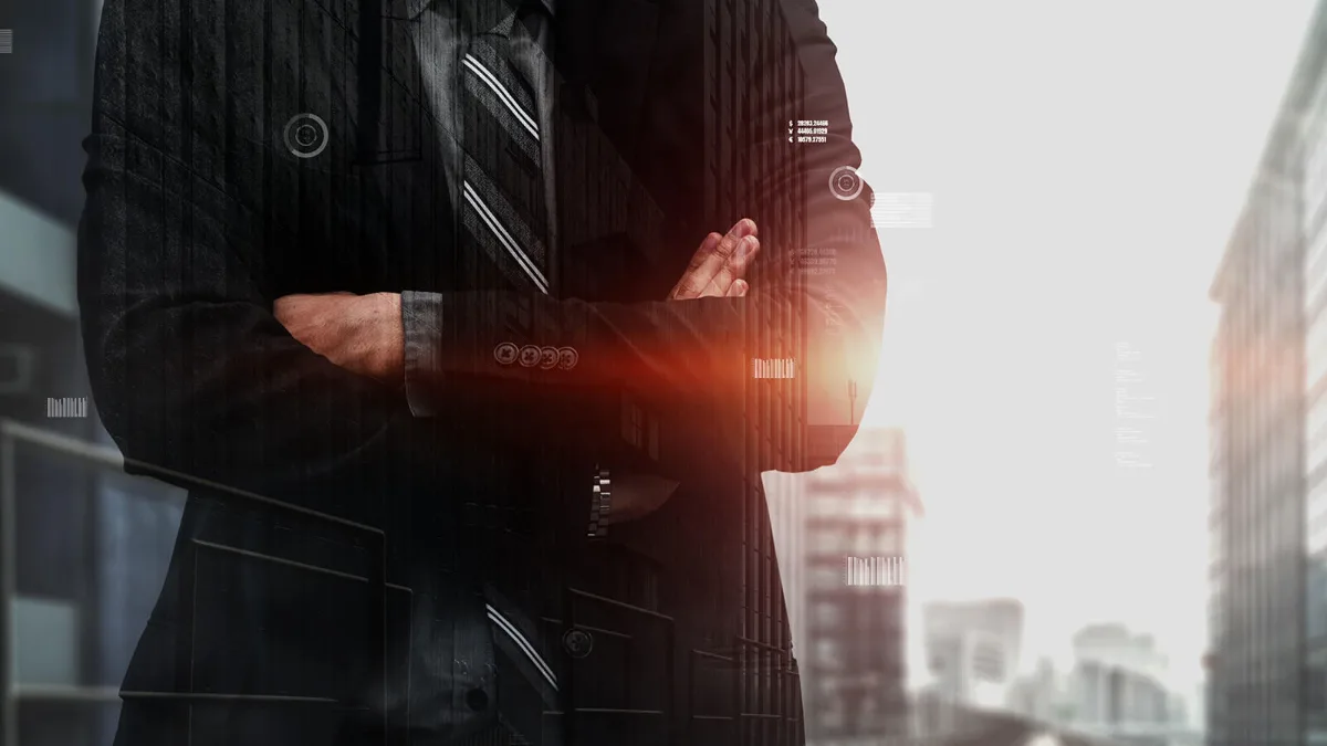 Security officer carrying out a documented site check